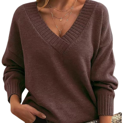 Svea™ | Chic kashmir V-tröja