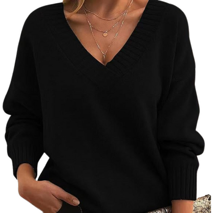 Svea™ | Chic kashmir V-tröja