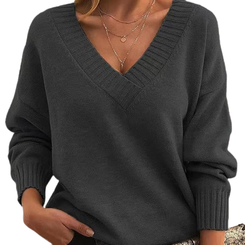Svea™ | Chic kashmir V-tröja