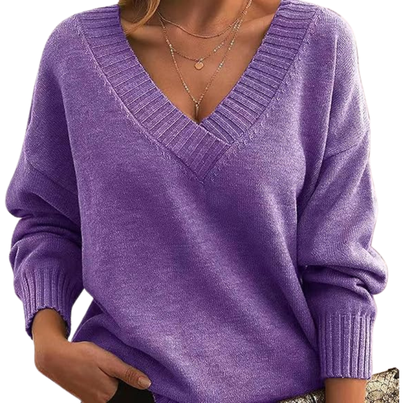 Svea™ | Chic kashmir V-tröja