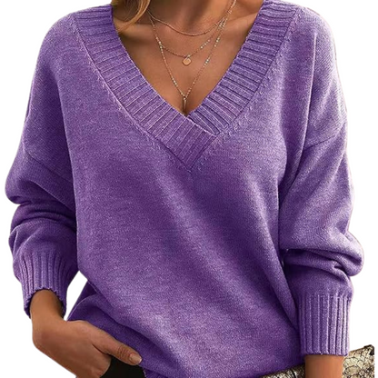 Svea™ | Chic kashmir V-tröja