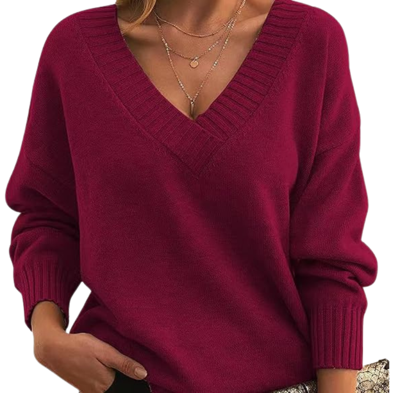 Svea™ | Chic kashmir V-tröja